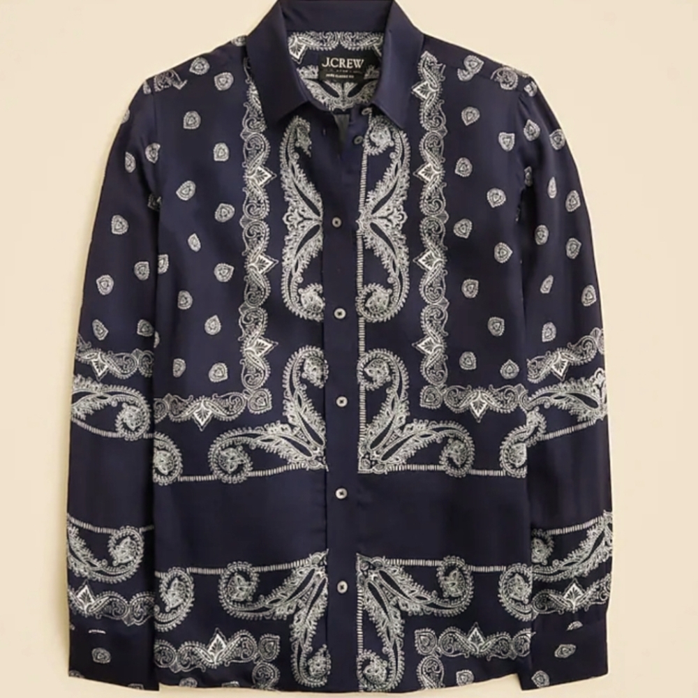 Jules classic-fit shirt in bandana print NWT